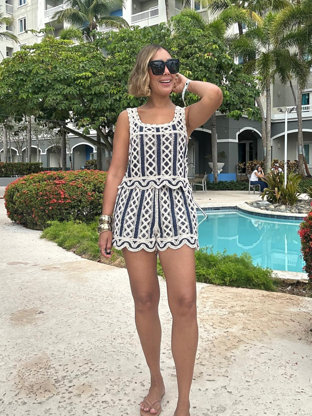 Tulum After Noon Top an Shorts Set