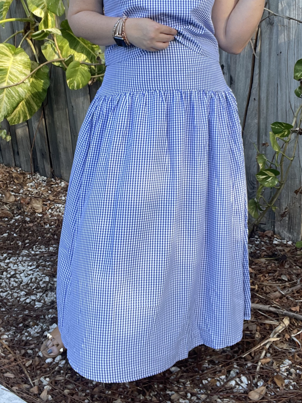 The Country Manor Gingham Maxi Skirt