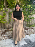 A Touch of Warmth Midi Skirt