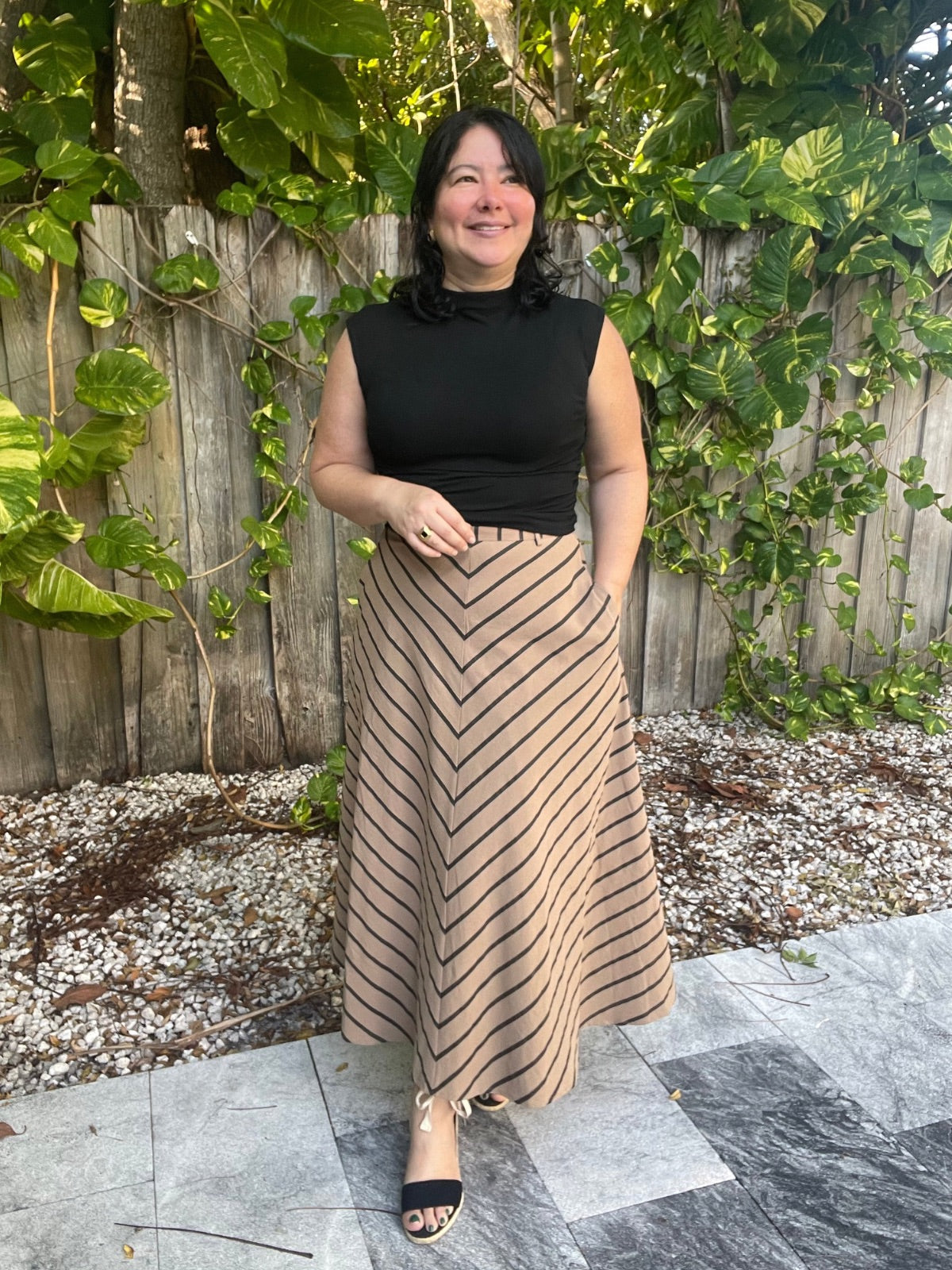 A Touch of Warmth Midi Skirt