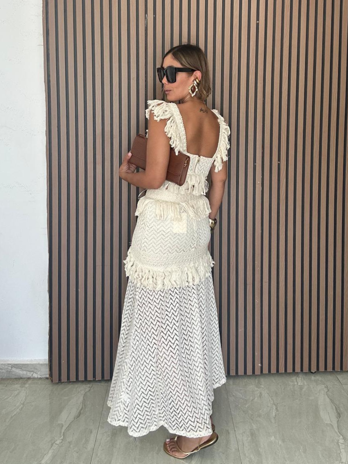 The Amalfi Fringe Top & Skirt Set