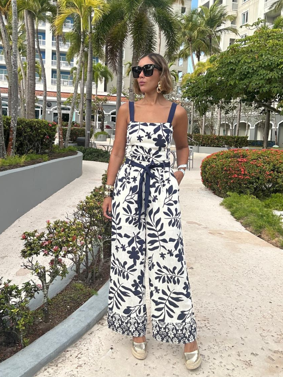 Palm District Top and Pants Set