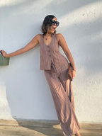 Style Meets Confidence Vest Top and Pants Set