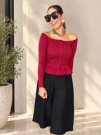 Kairy Off-Shoulder Peplum Top