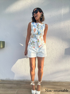 Marina Chic Belted Shorts