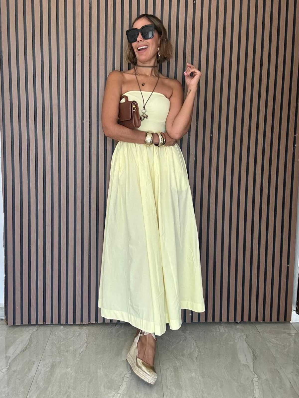 Solea Strapless Midi Dress