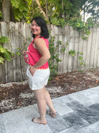 Marina Chic Belted Shorts