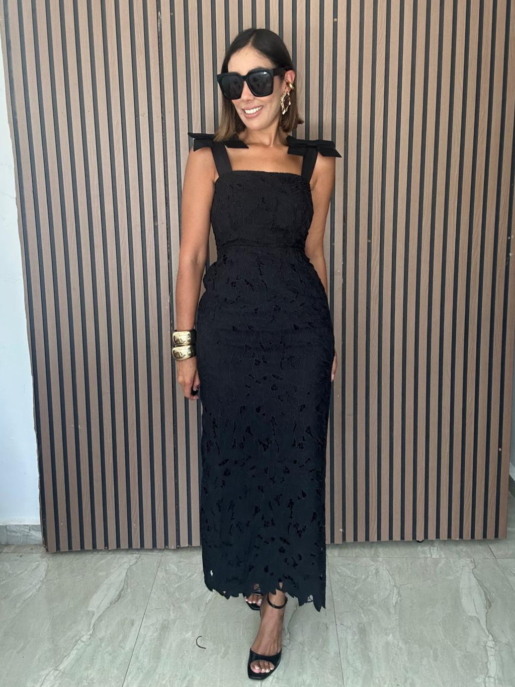 She’s the Moment Lace Midi Dress