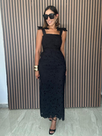 She’s the Moment Lace Midi Dress