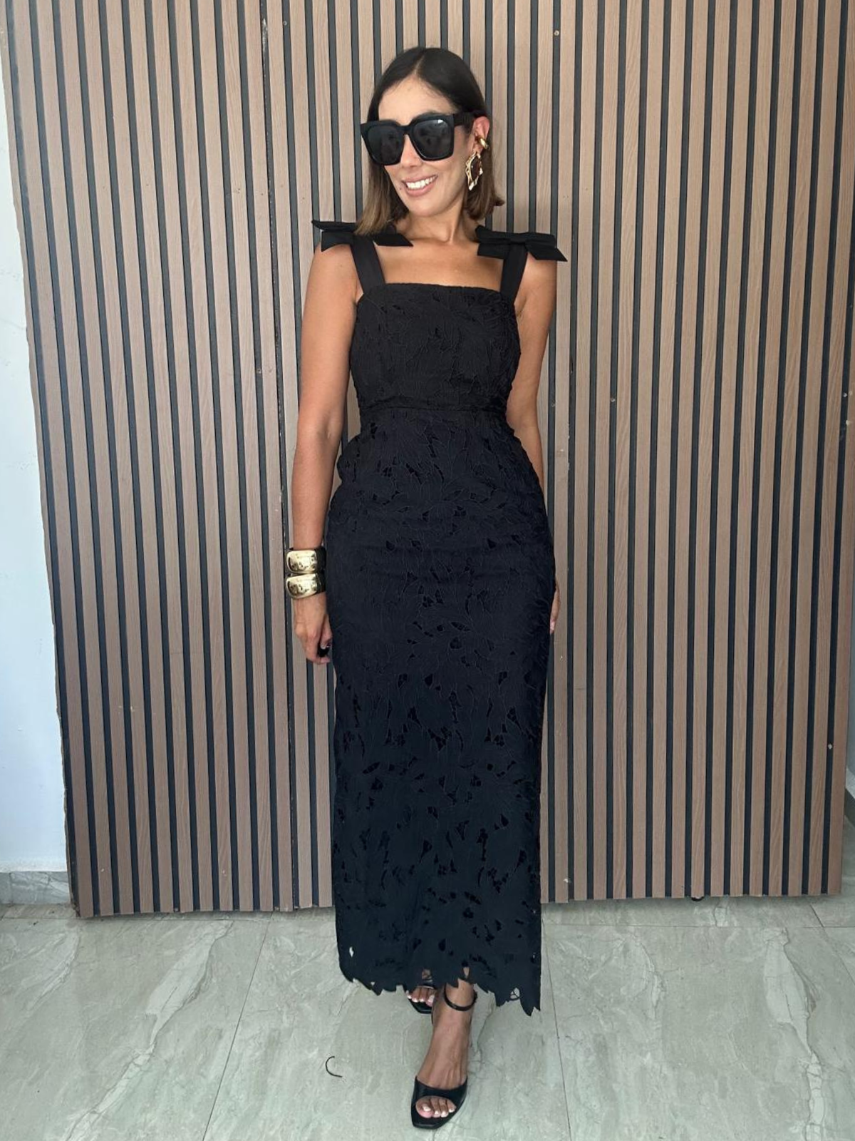She’s the Moment Lace Midi Dress