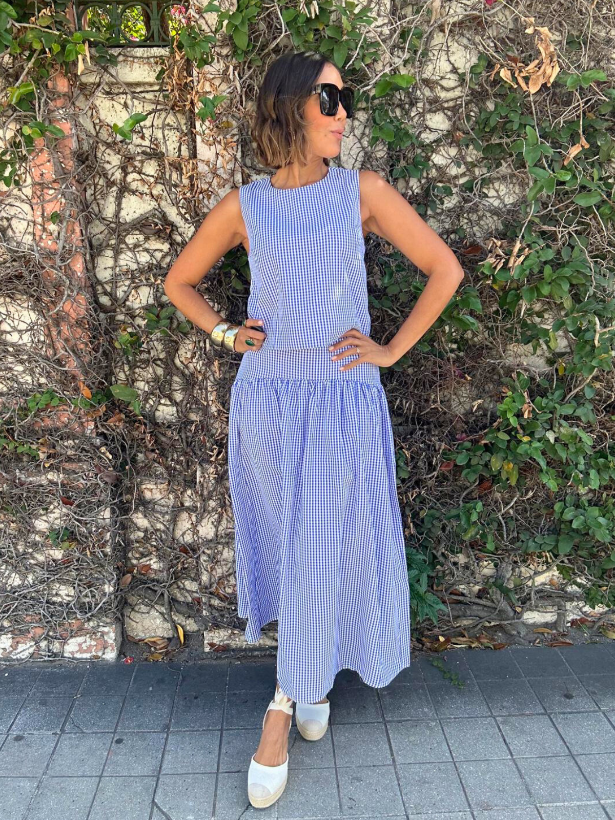 The Country Manor Gingham Maxi Skirt