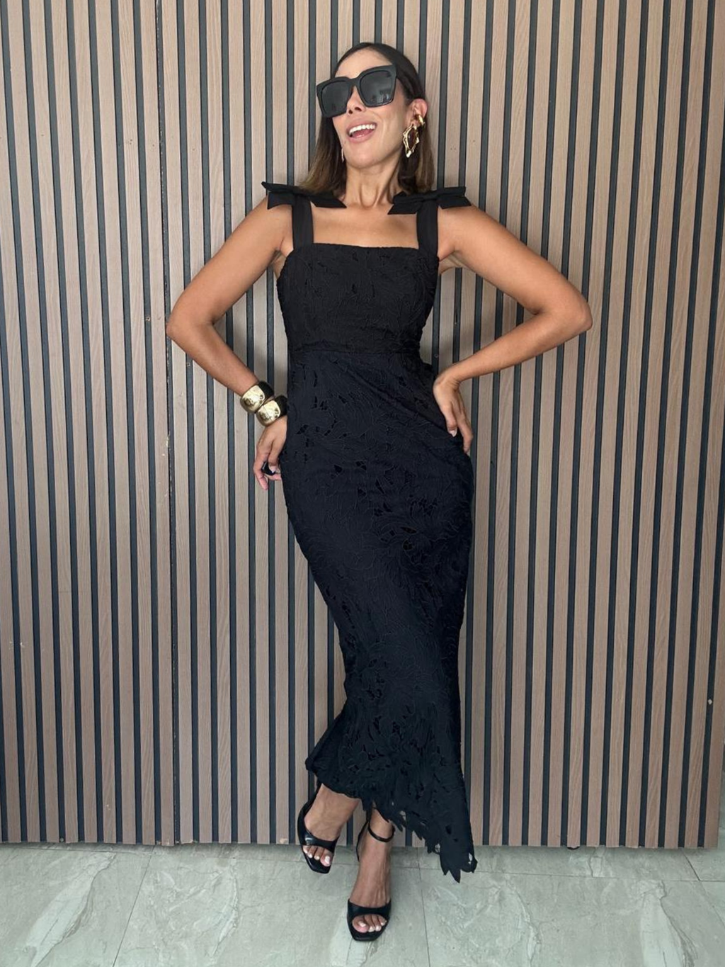 She’s the Moment Lace Midi Dress