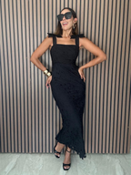 She’s the Moment Lace Midi Dress