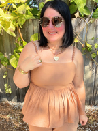 Brunch to Toasts Peplum Top & Wide Leg Pant Set