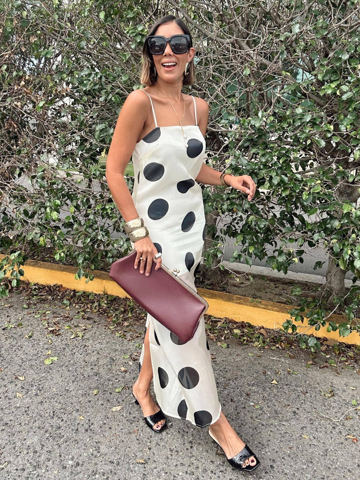 The Bold Dot Muse Midi Dress