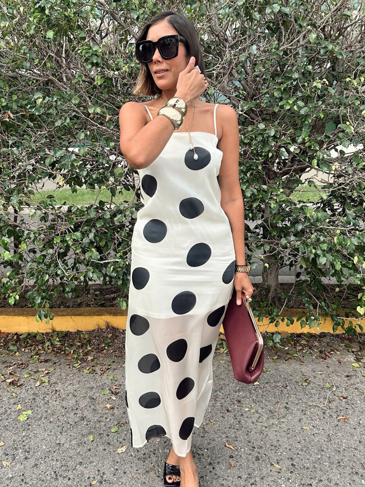 The Bold Dot Muse Midi Dress