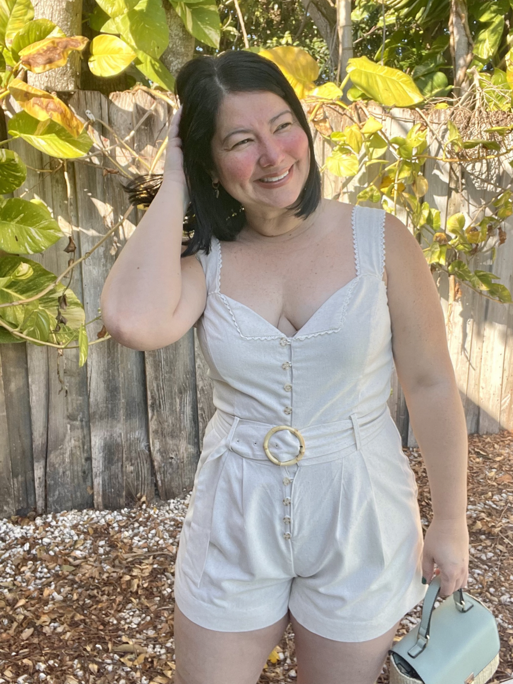 Heaven Sent Lace Trim Foldover Romper