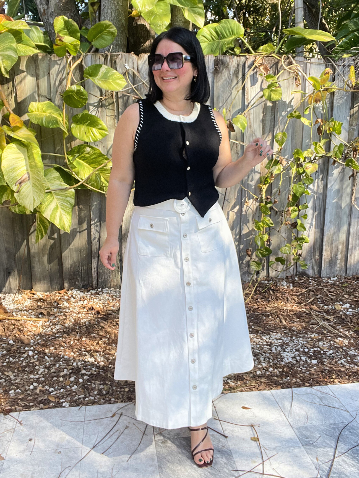 The Easy Edit Belted Midi Skirt