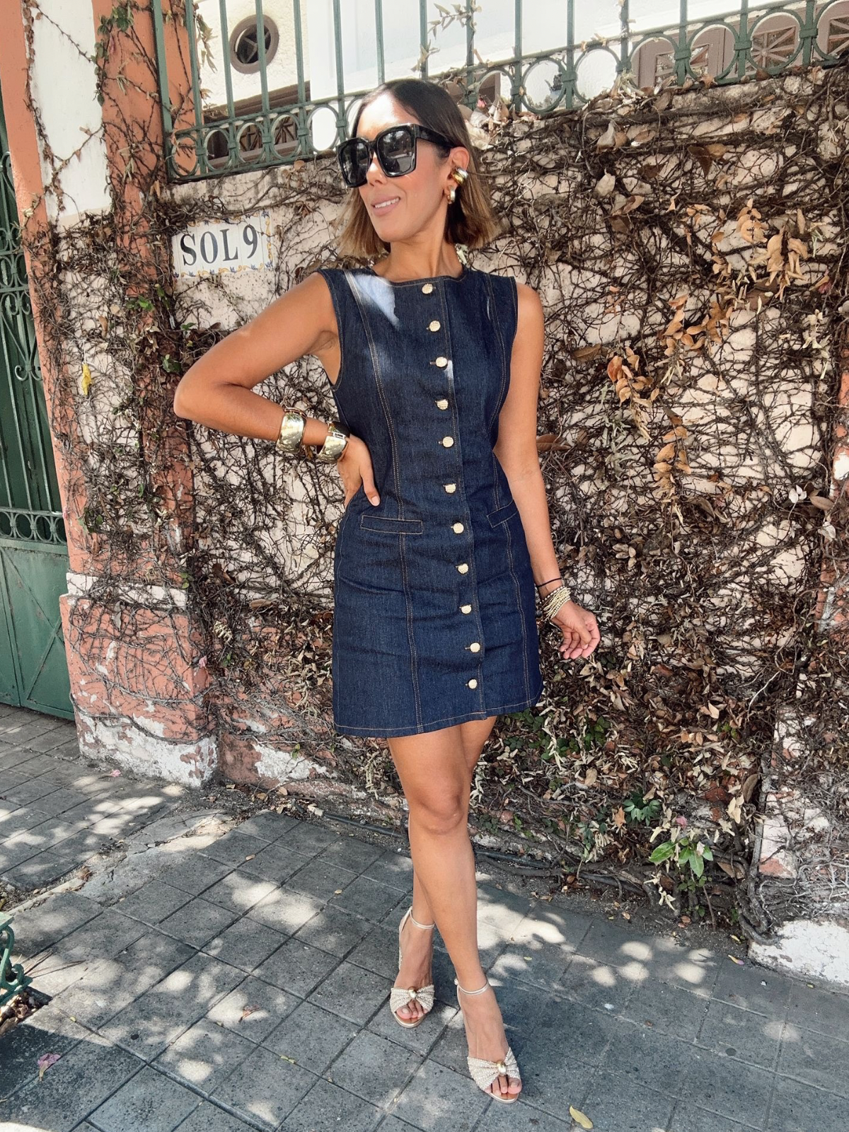 The Jackie Denim Mini Dress