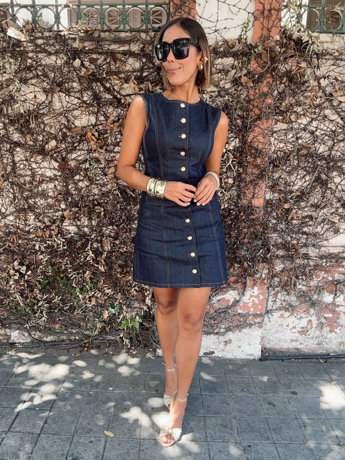 The Jackie Denim Mini Dress