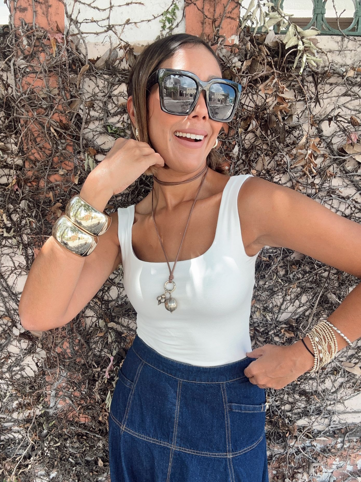 Square Neck Double Layered Women's Tank Top