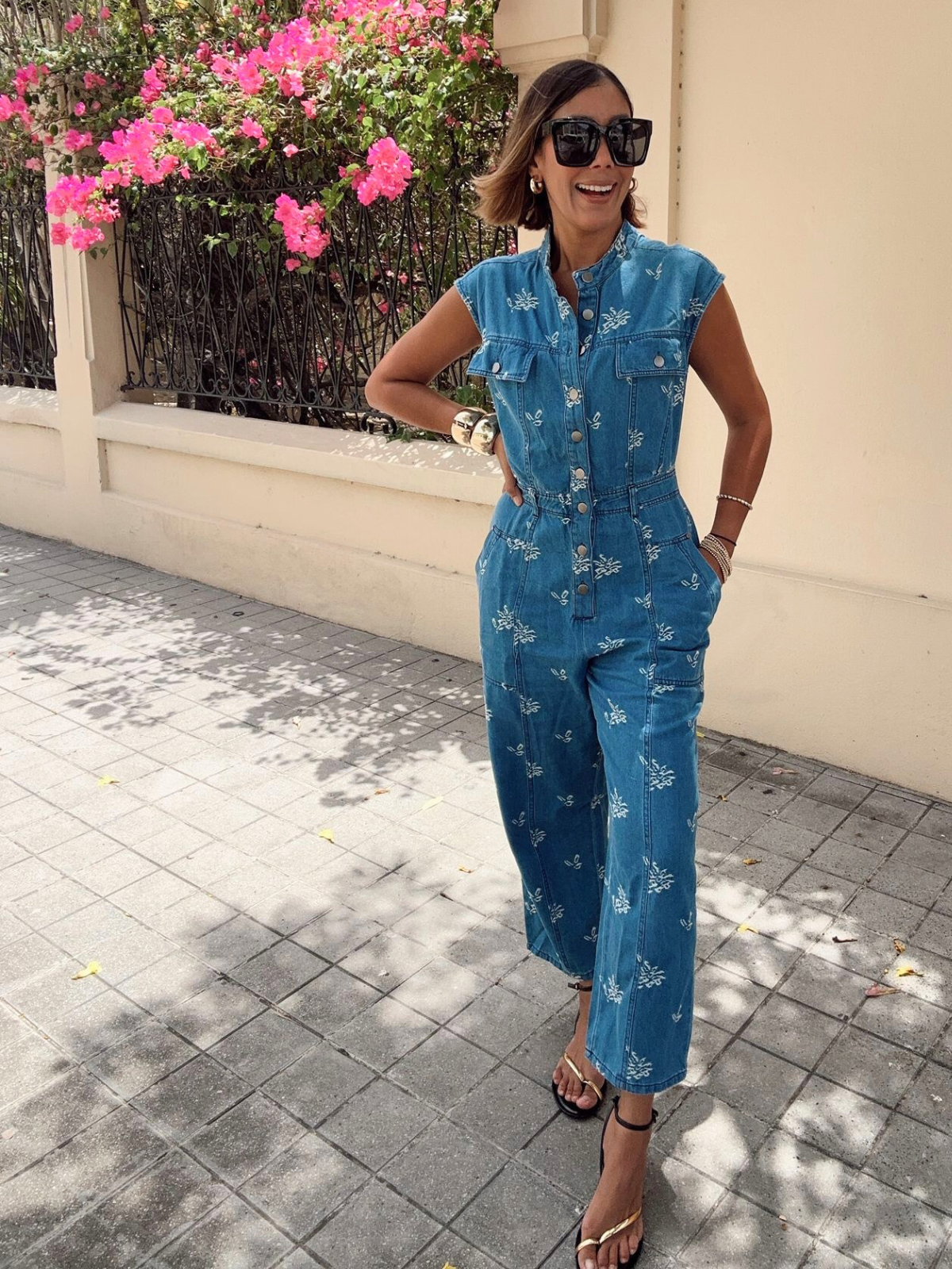 Rosie in Denim Jumpsuit