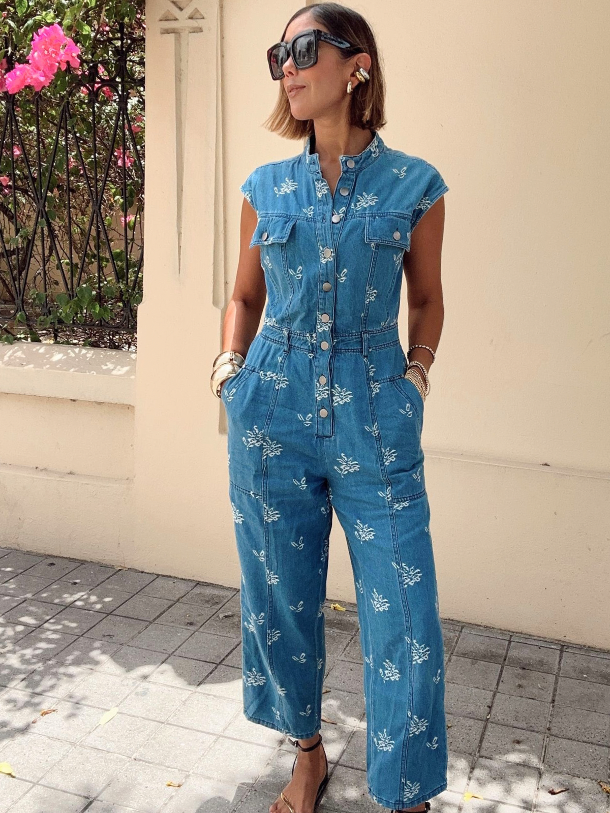 Rosie in Denim Jumpsuit