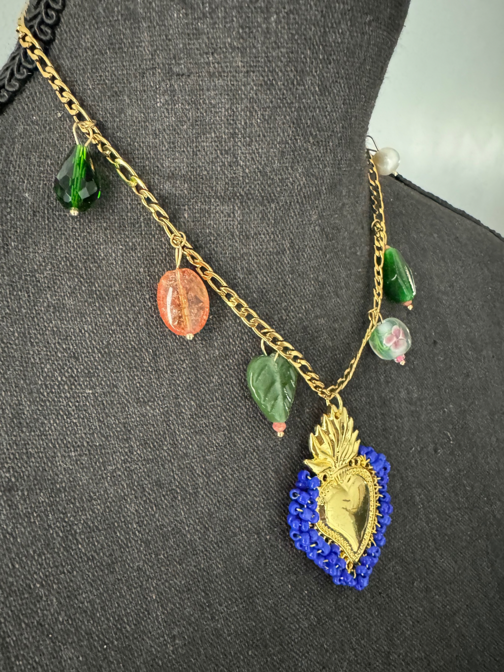 Sacred Heart Vintage Necklace