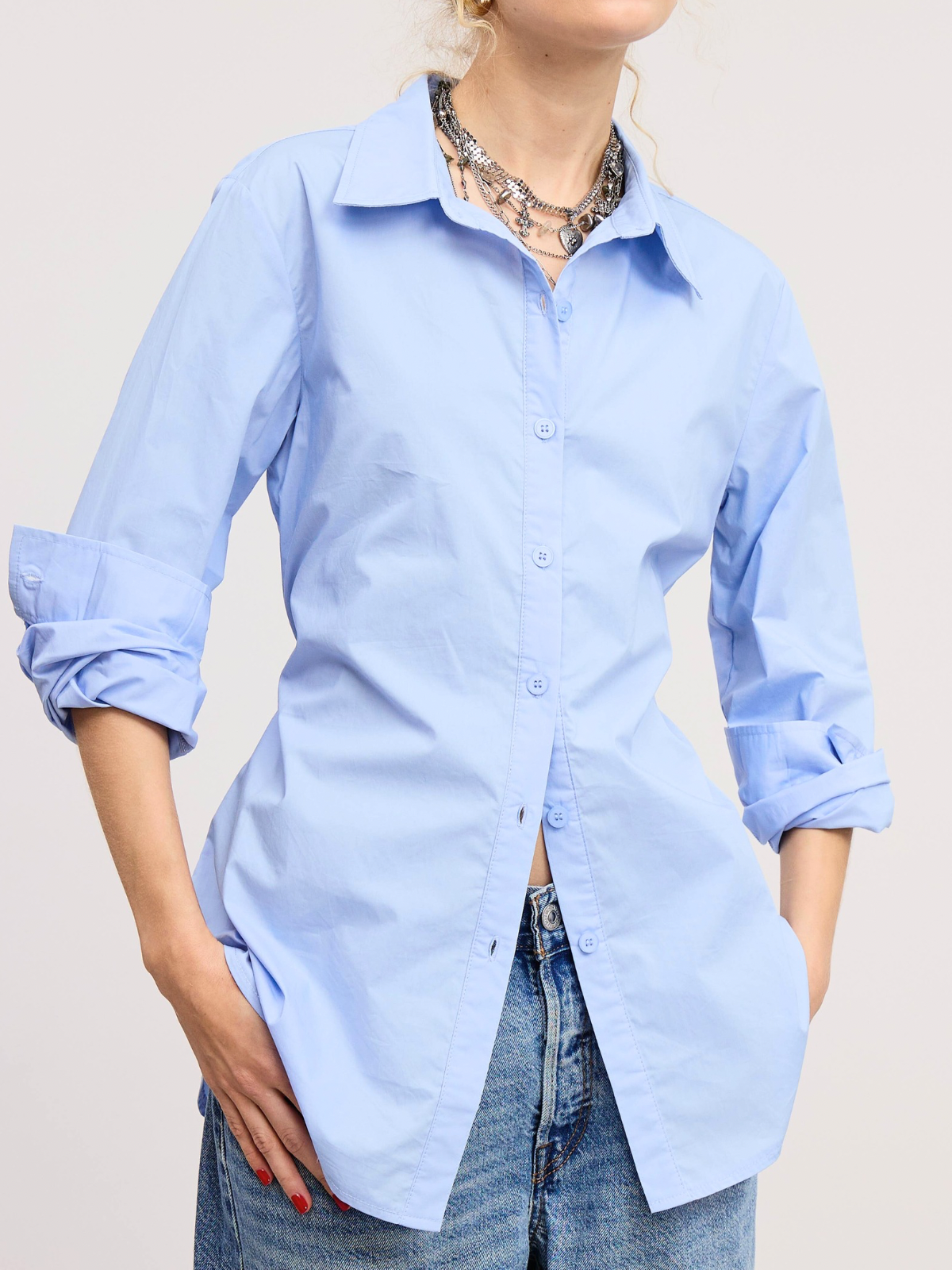 Back Agenda Collared Blouse