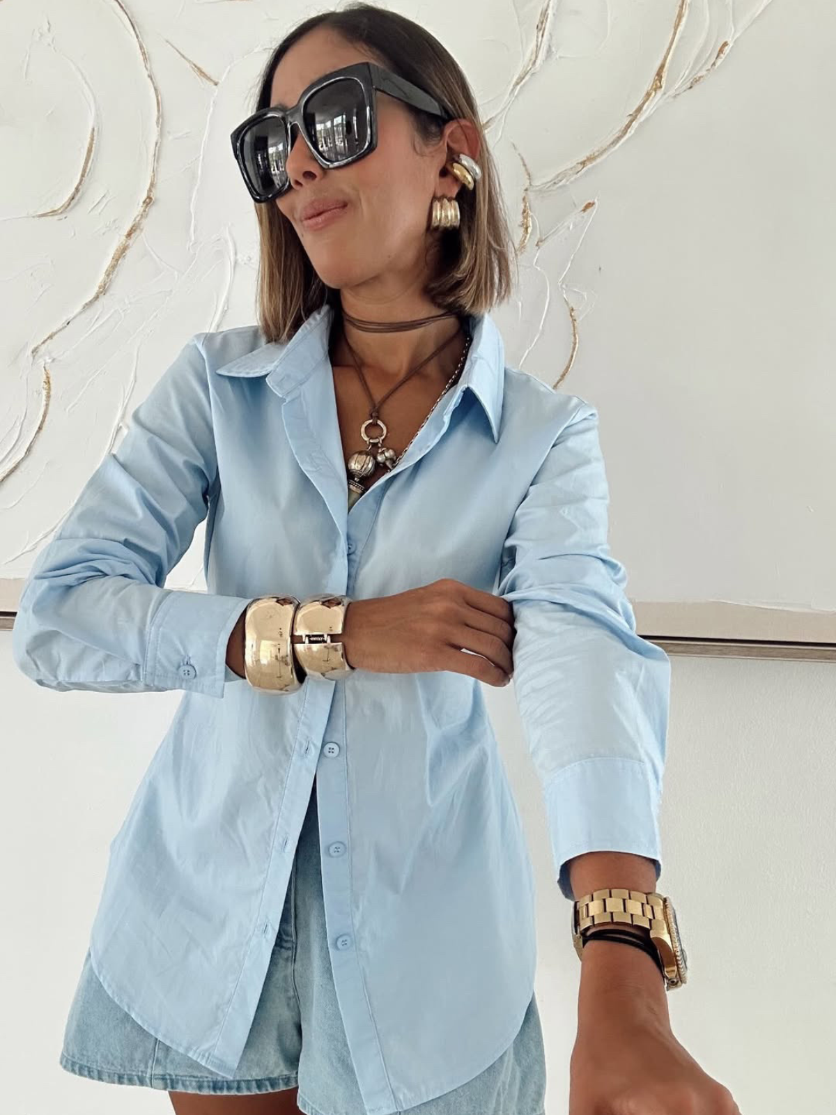 Back Agenda Collared Blouse