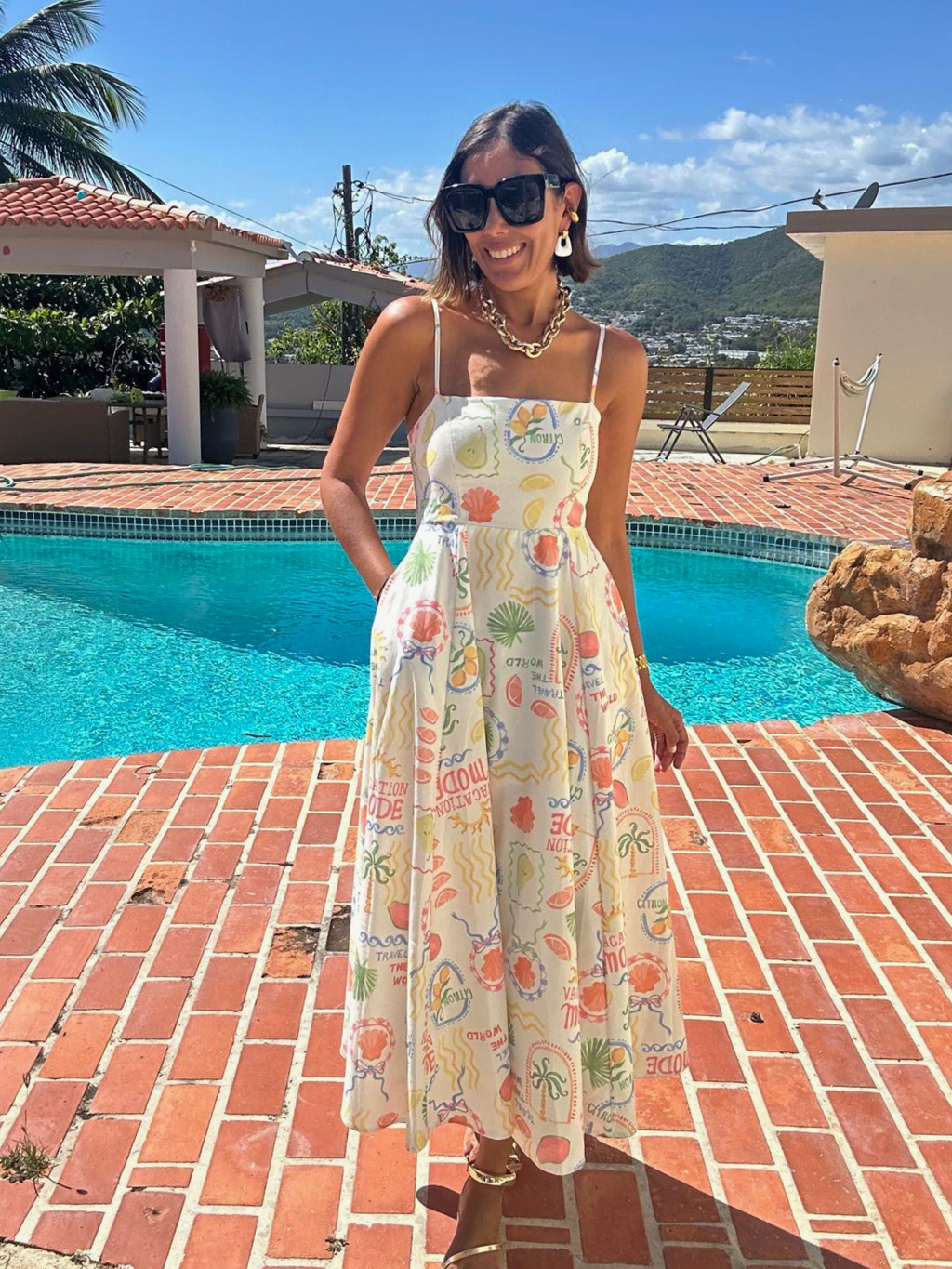 Greetings From Paradise Midi Dress