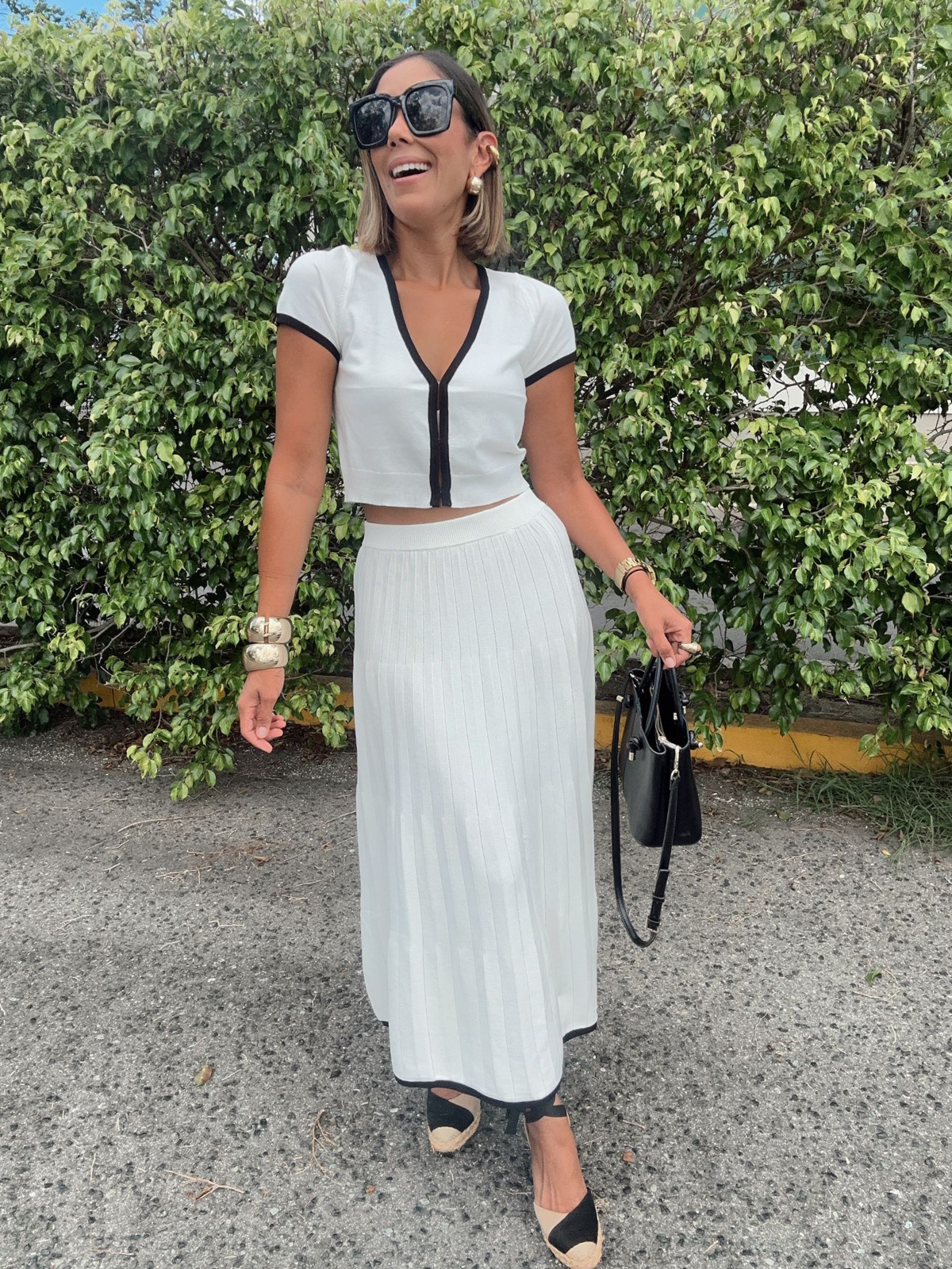 Between Seasons Maxi Skirt with Matching Cropped Top