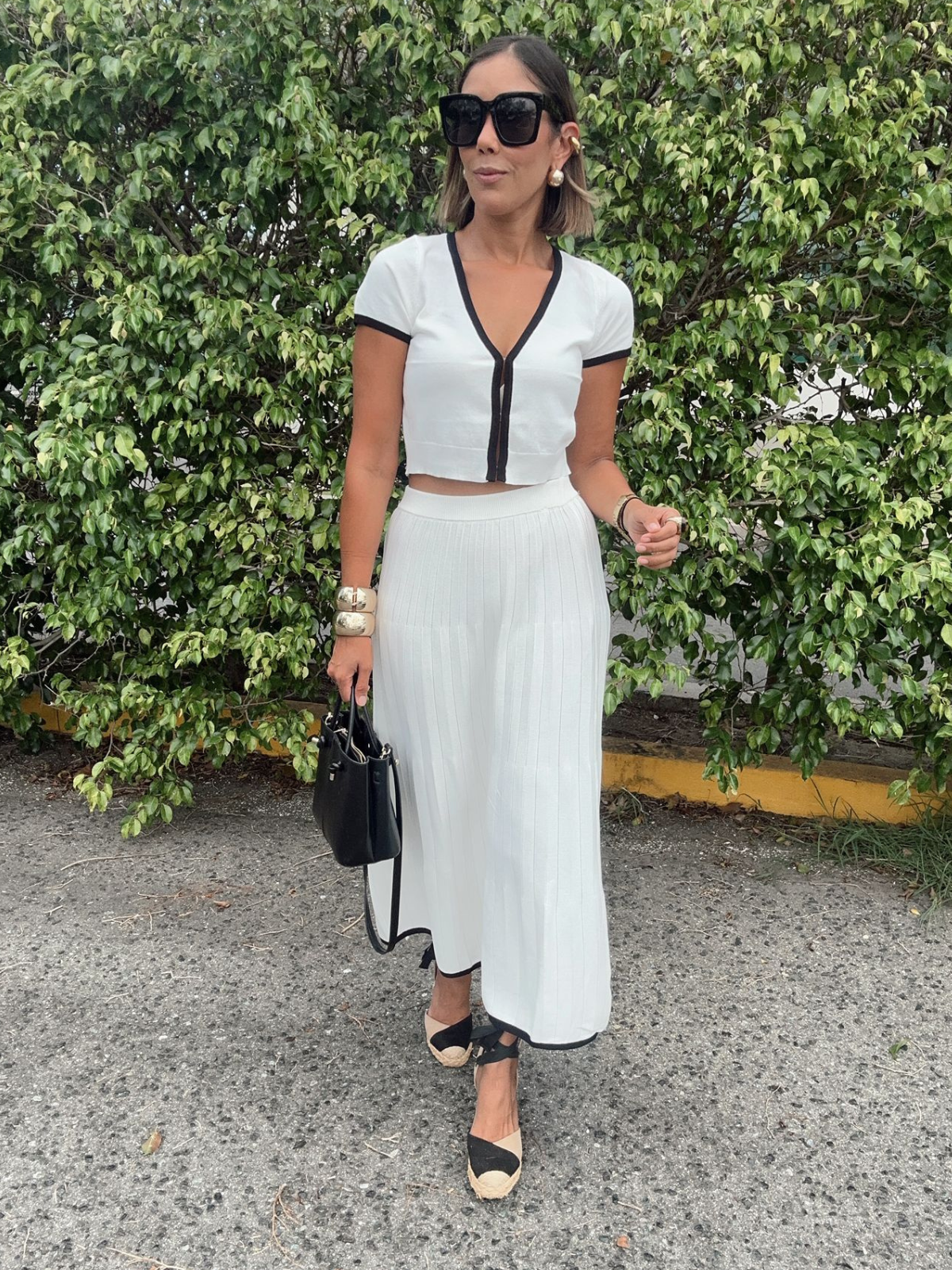 Between Seasons Maxi Skirt with Matching Cropped Top