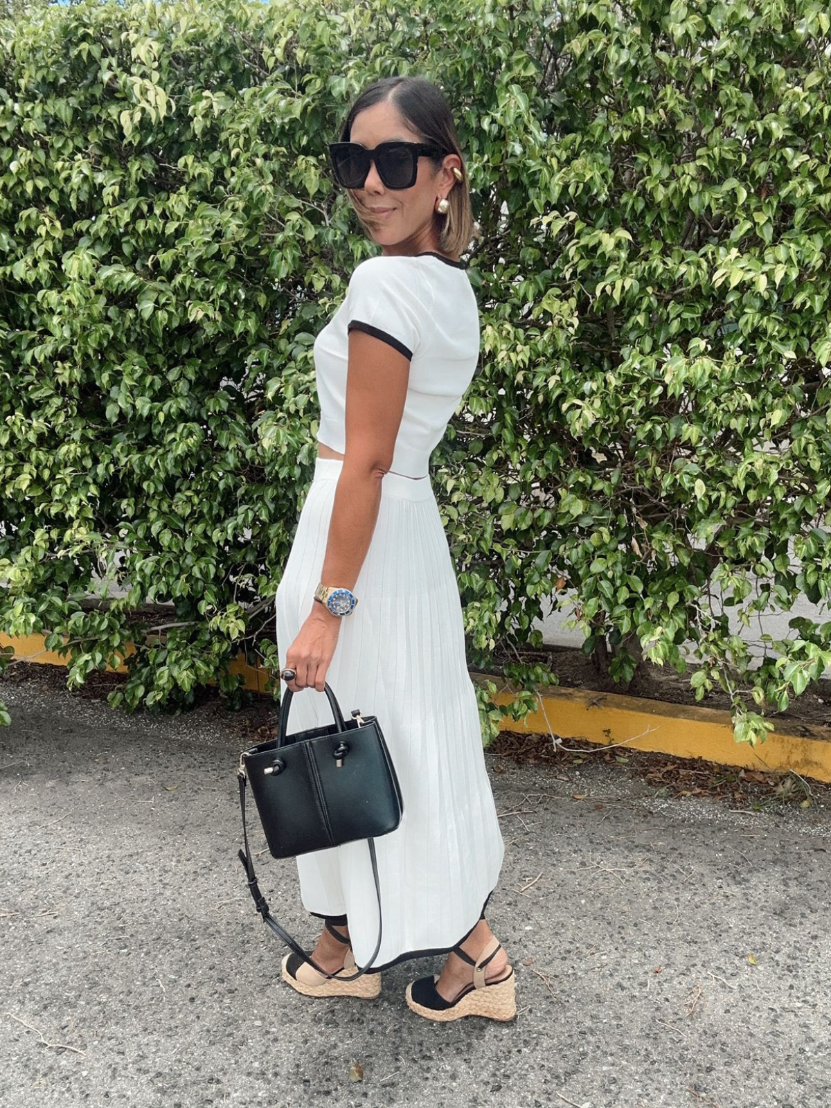 Between Seasons Maxi Skirt with Matching Cropped Top