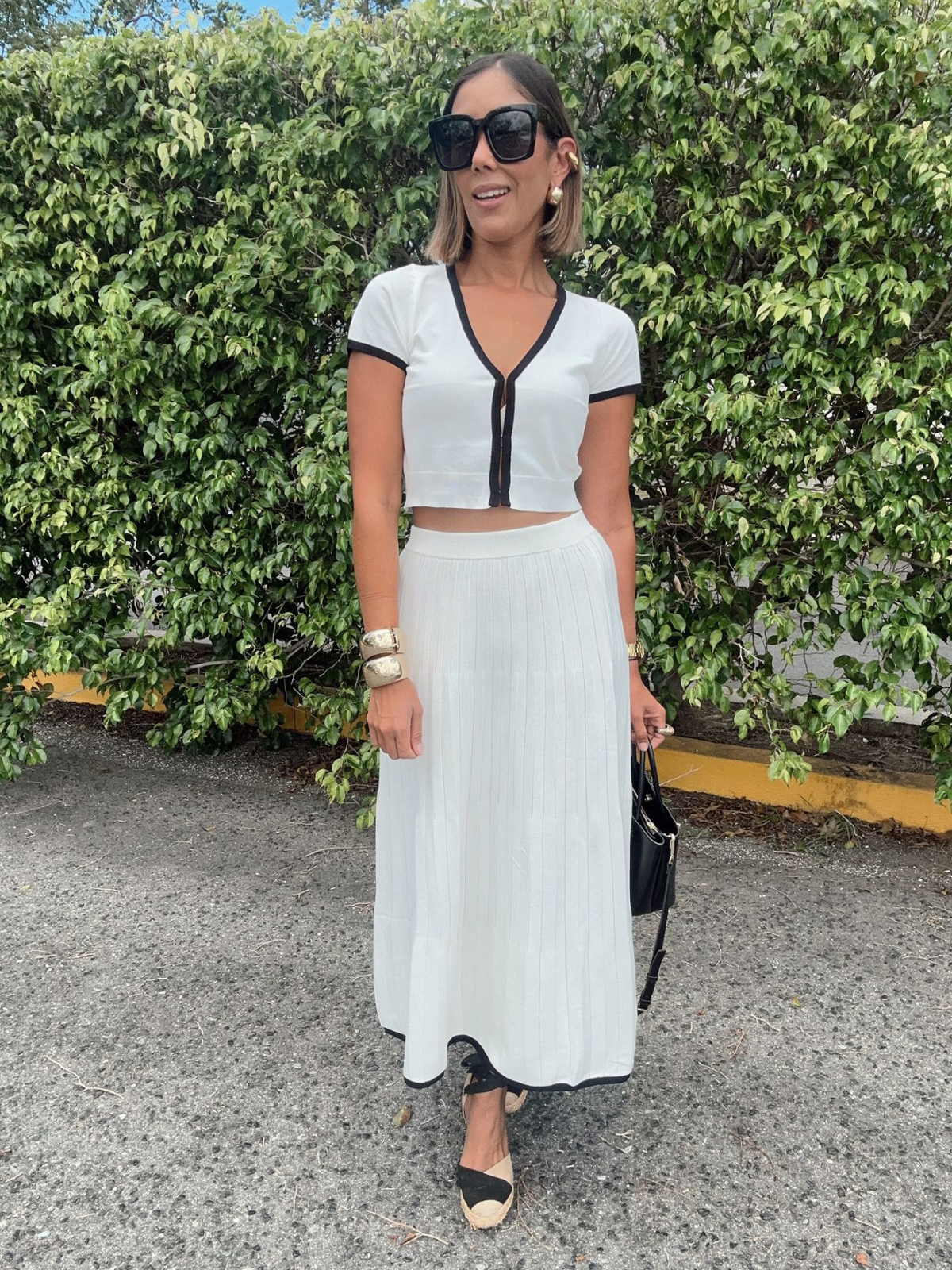 Between Seasons Maxi Skirt with Matching Cropped Top