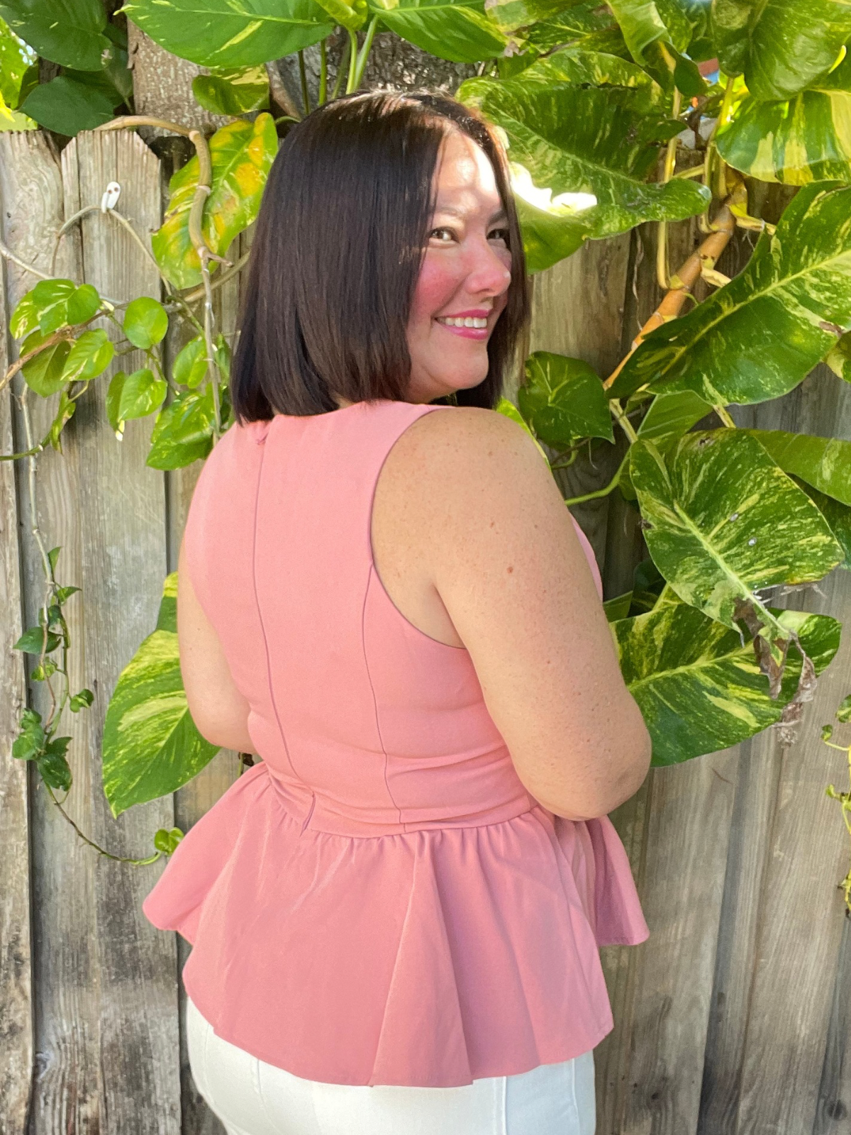Blush Hour Peplum Top