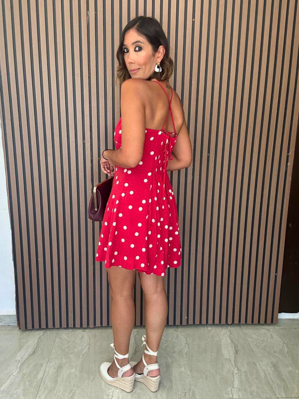 Show Stopper Cross-Back Mini Dress