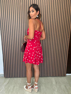 Show Stopper Cross-Back Mini Dress