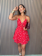 Show Stopper Cross-Back Mini Dress