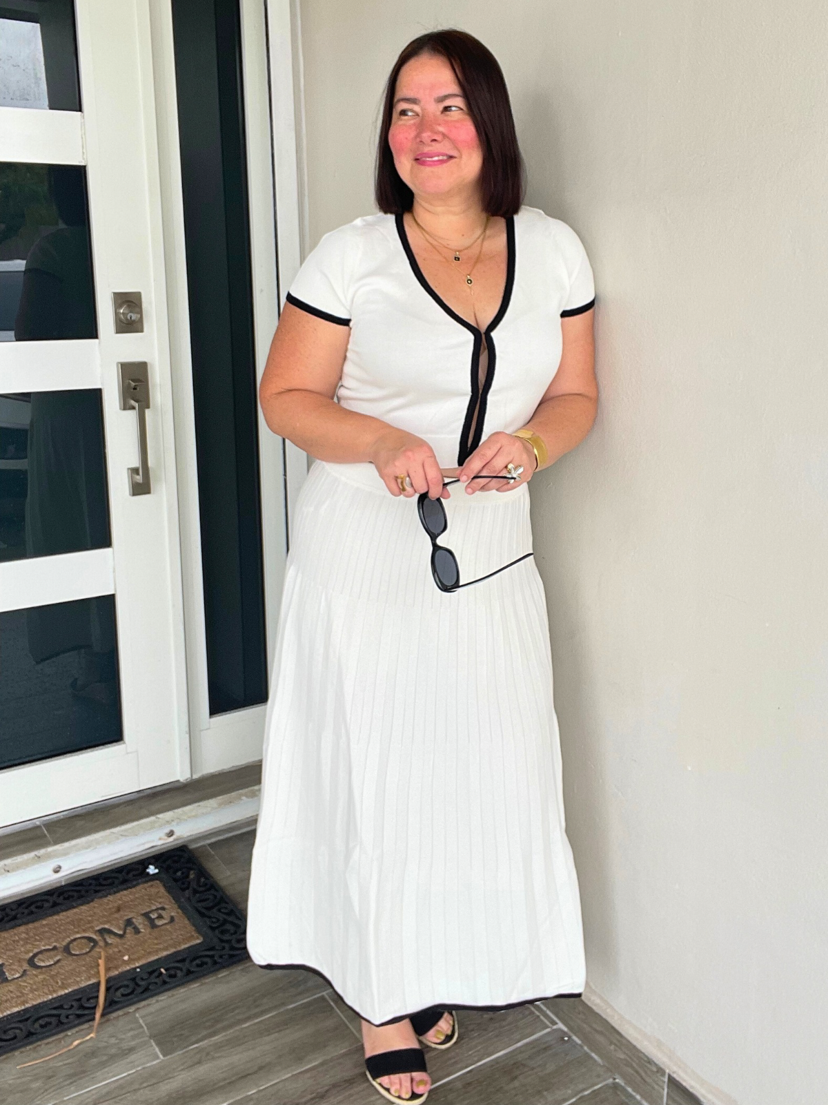 Between Seasons Maxi Skirt with Matching Cropped Top