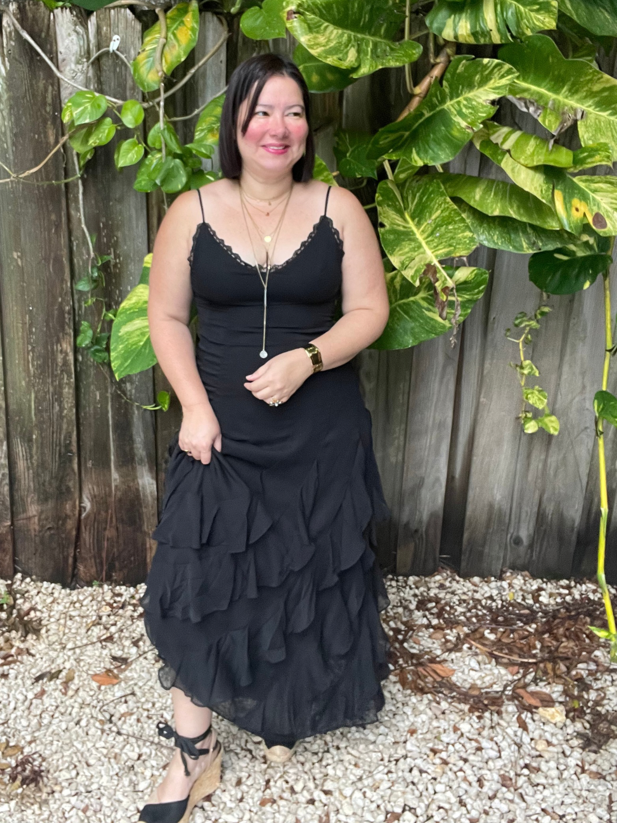 Ruffle Me Up Lace Dress