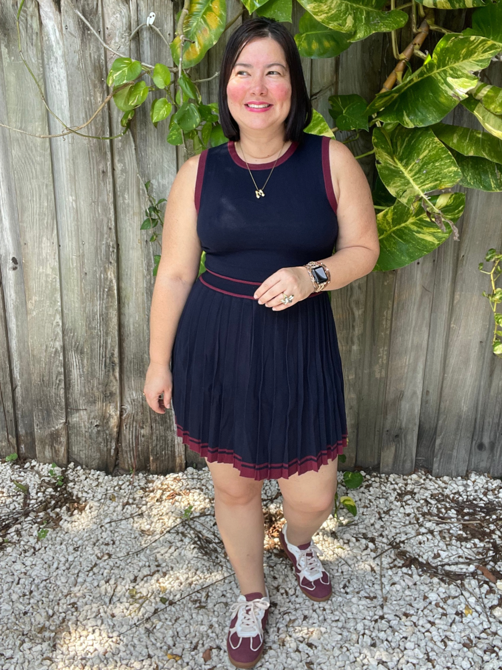 All About That Pleat Mini Dres