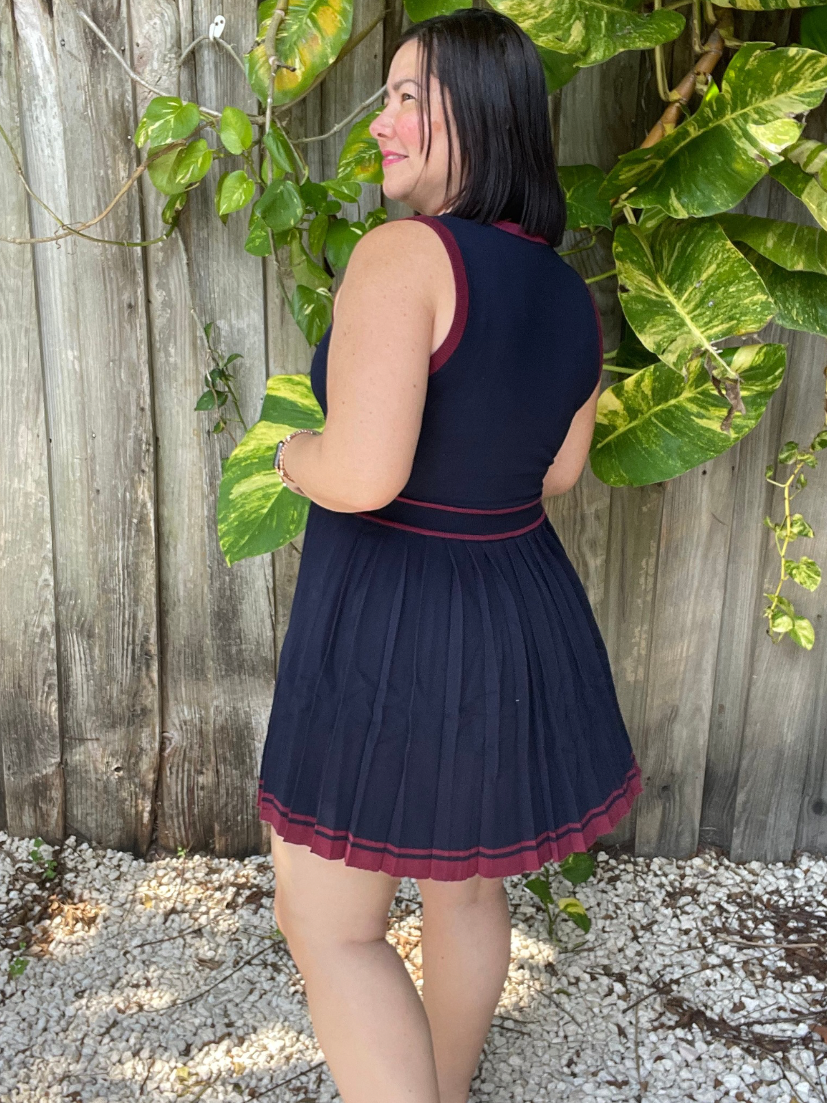 All About That Pleat Mini Dres