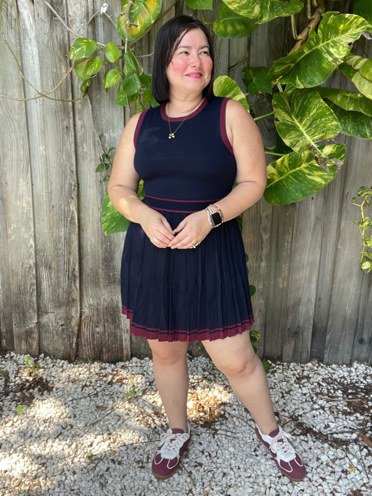All About That Pleat Mini Dres