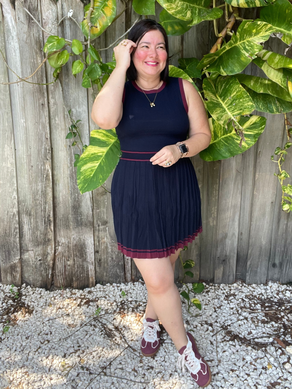 All About That Pleat Mini Dres