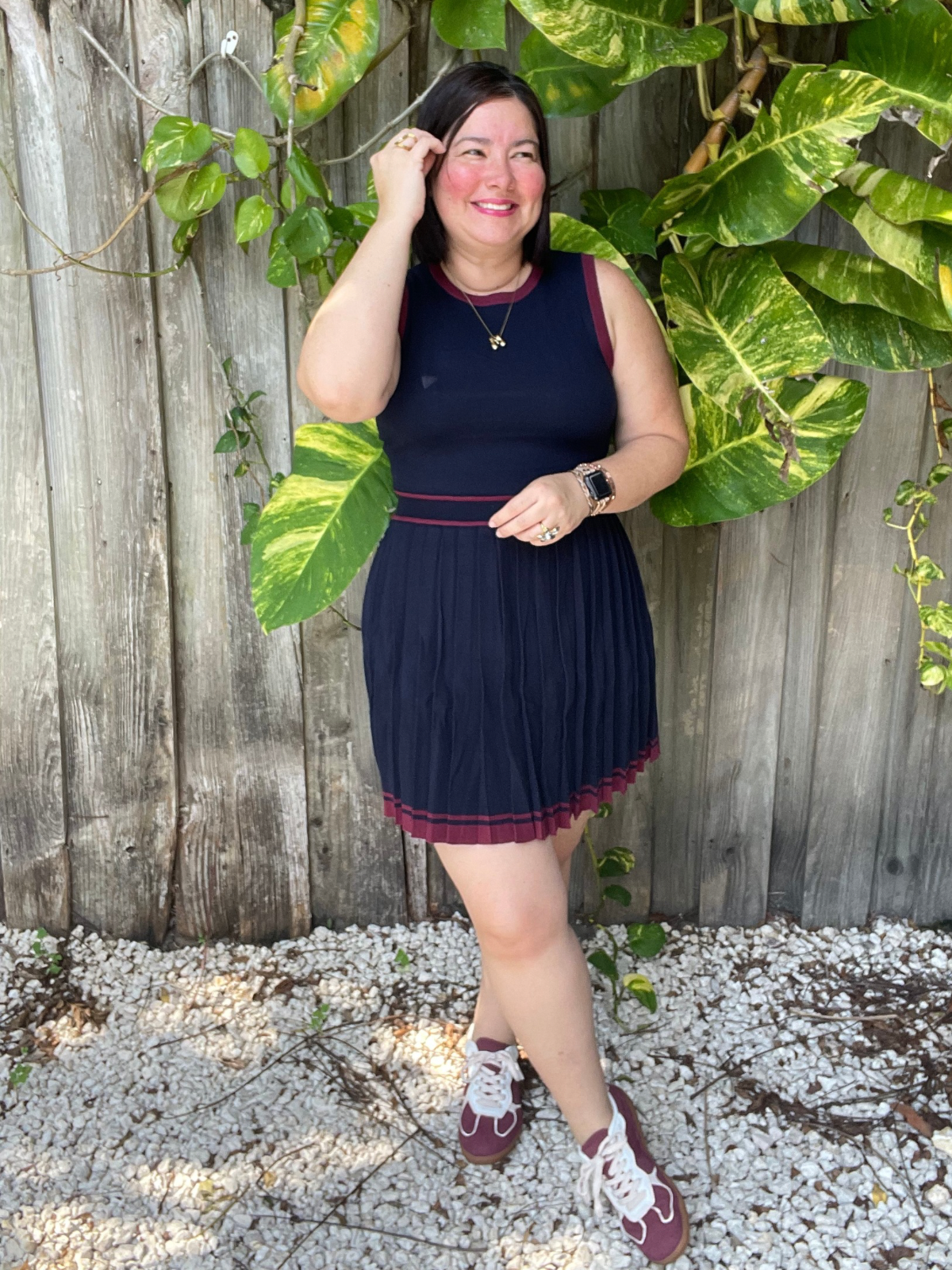 All About That Pleat Mini Dres