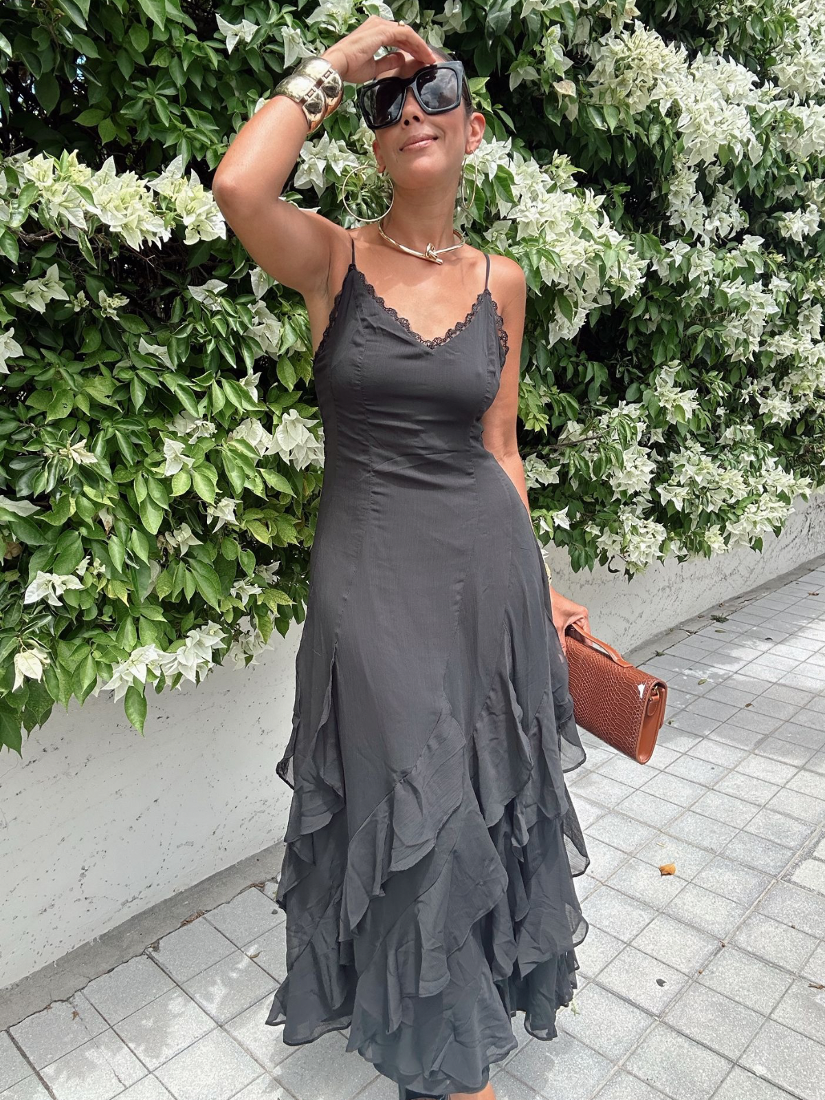 Ruffle Me Up Lace Dress
