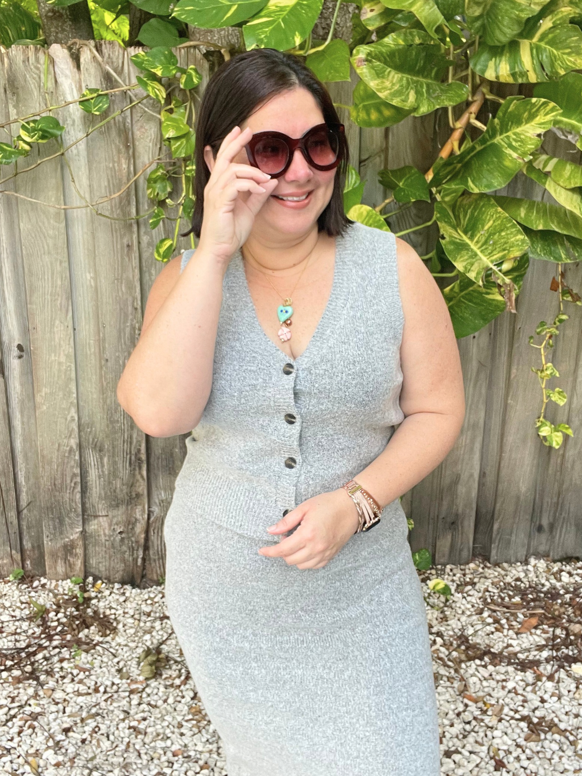 Jet Set Knit Vest & Midi Skirt Duo