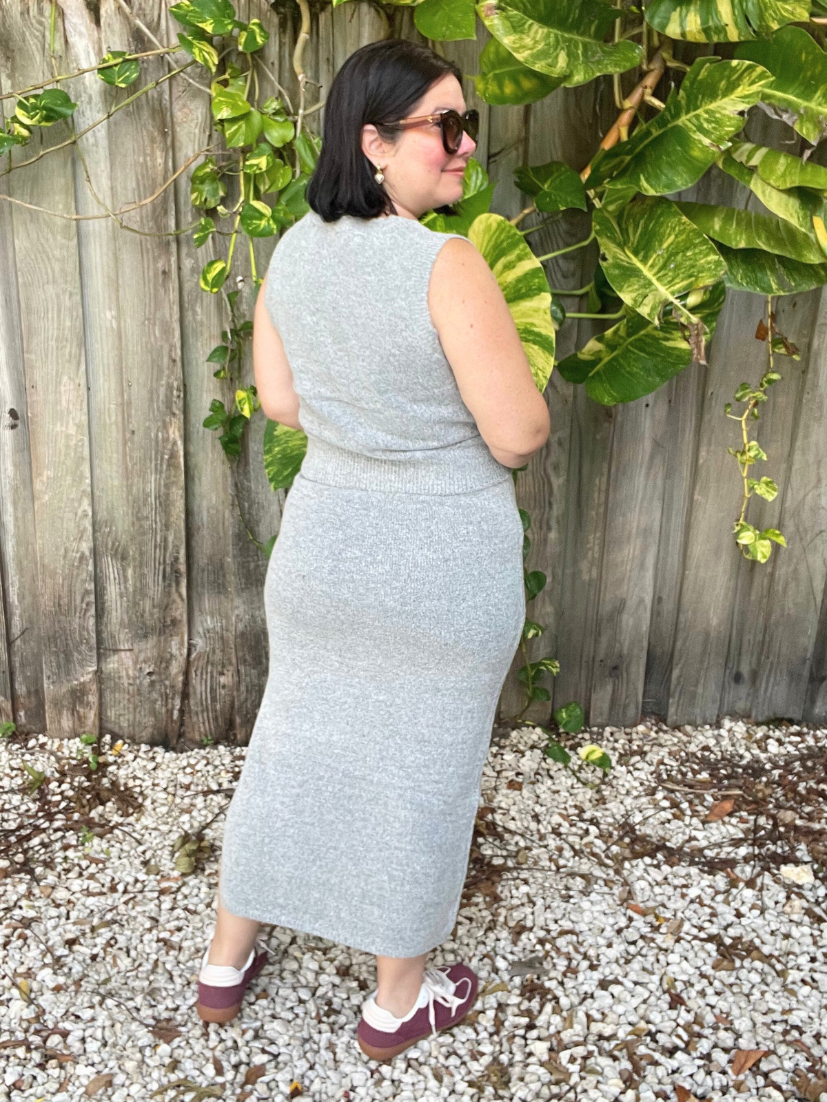 Jet Set Knit Vest & Midi Skirt Duo