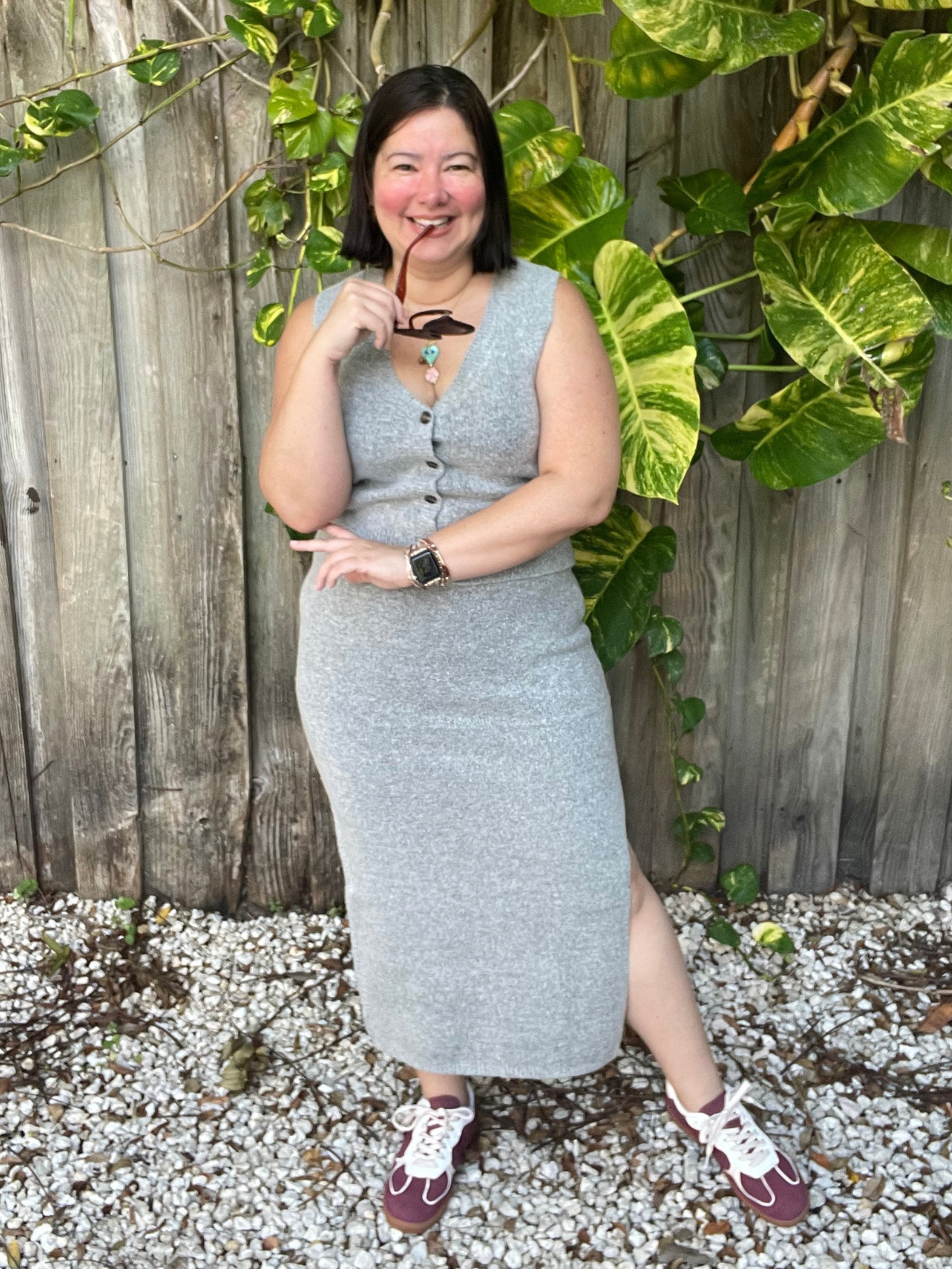 Jet Set Knit Vest & Midi Skirt Duo